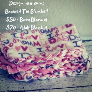 Braided Tie Blanket (Baby and Adult)